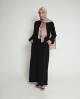Sultana Plain Abaya in Black
